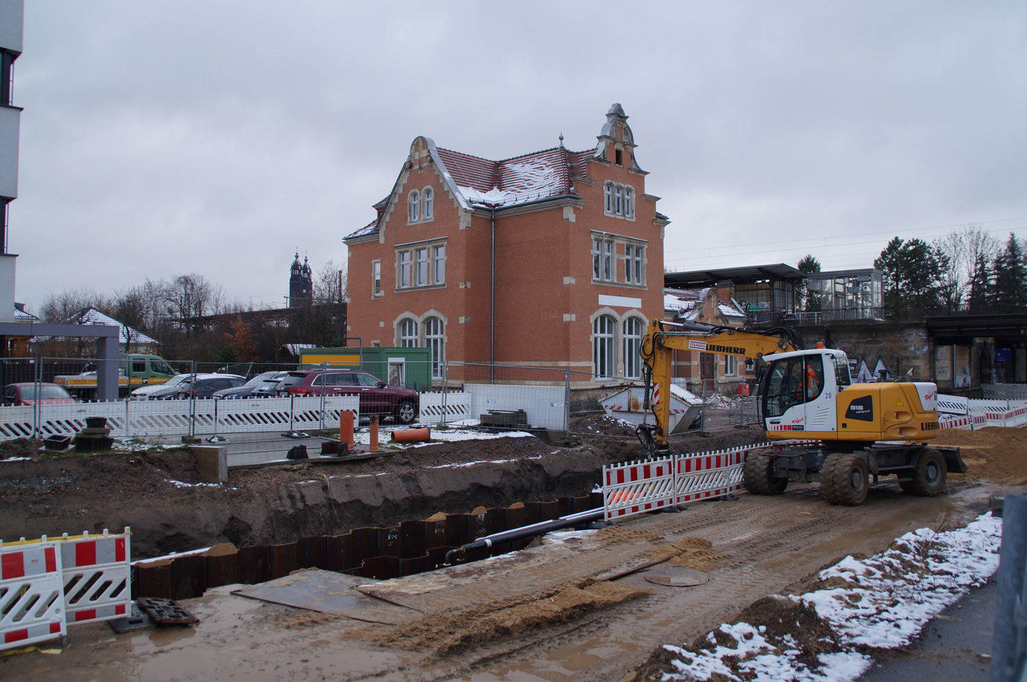 Bauarbeiten am Umsteigepunkt DRESDNER STADTTEILZEITUNGEN