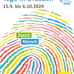 100 City-Light-Plakate machen im gesamten Stadtgebiet auf die 34. Interkulturellen Tage Dresden aufmerksam. Plakatgestaltung: Ö-Grafik