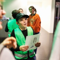 Performance zum Thema Kinderrechte im theater junge generation. Foto: Klaus Gigga