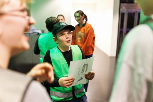 Performance zum Thema Kinderrechte im theater junge generation. Foto: Klaus Gigga